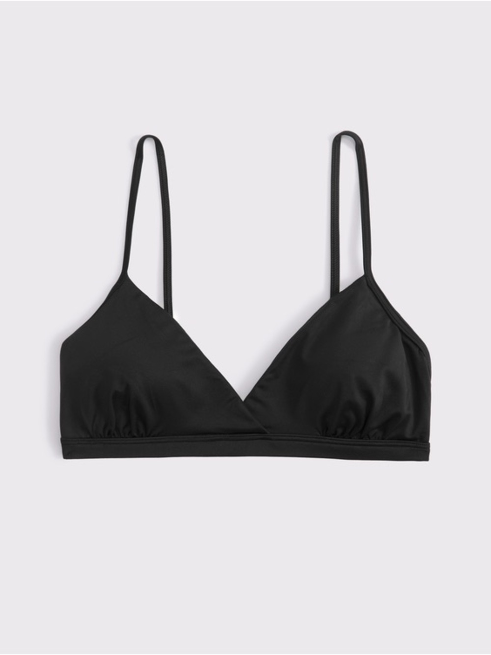 Abercrombie & Fitch Satin V-Neck Bralette